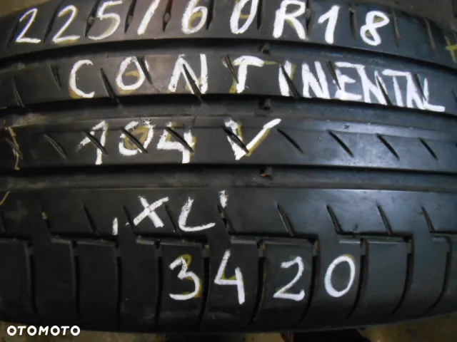 OPONY 225/60R18 CONTINENTAL PREMIUM CONTACT 6 XL DOT 3420 6.4MM - 2