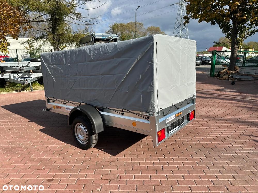 Neptun Przyczepa Neptun N7-263 PTW + stelaż i plandeka H80 cm 1 osiowa DMC 750kg HIT CENOWY - 6