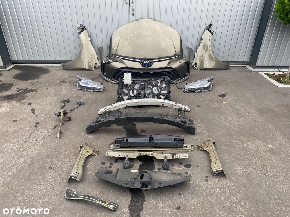 Toyota Corolla E21 E210 SEDAN  Hybrid HYBRYDA 2020r Kompletny przód MASKA BŁOTNIK LAMPA przednia REFLEKTOR LAMPY ZDERZAK pas przedni chłodnice KOMPLETNY CAŁY PRZÓD pokrywa silnika E 210 E 21 - 1