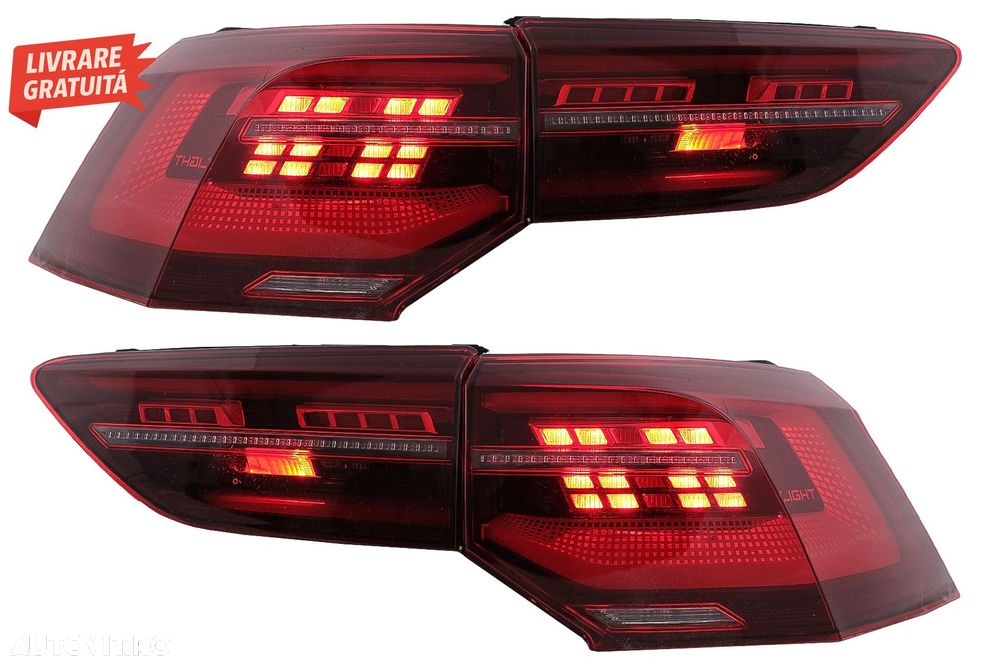 Stopuri Full LED VW Golf VIII Hatchback Mk8 MQB (2020-Up) cu Semnal Dinamic Secven- livrare gratuita - 7