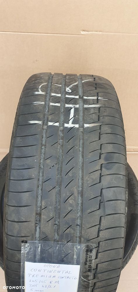 2X Opona Continental Premium Contact 6 245/45 R19 5mm 4221 - 4