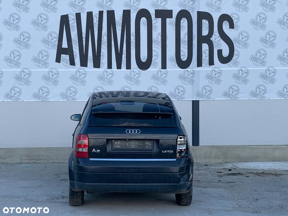 AUDI A2 2002 *SAMOCHÓD NA CZĘŚCI* 3068 MASKA, LAMPA, DRZWI, LUSTERKO, ZDERZAK, GRILL, BŁOTNIK, KLAPA, BELKA, DESKA, FOTELE, KANAPA, ĆWIARTKA, KIEROWNICA, TACZE, ZACISKI, ZAWIESZENIE, KOMPLETNY PRZÓD, KOMPLETNY TYŁ, LICZNIK, ZEGARY, PRAWE LEWE PRZÓD TYŁ - 4