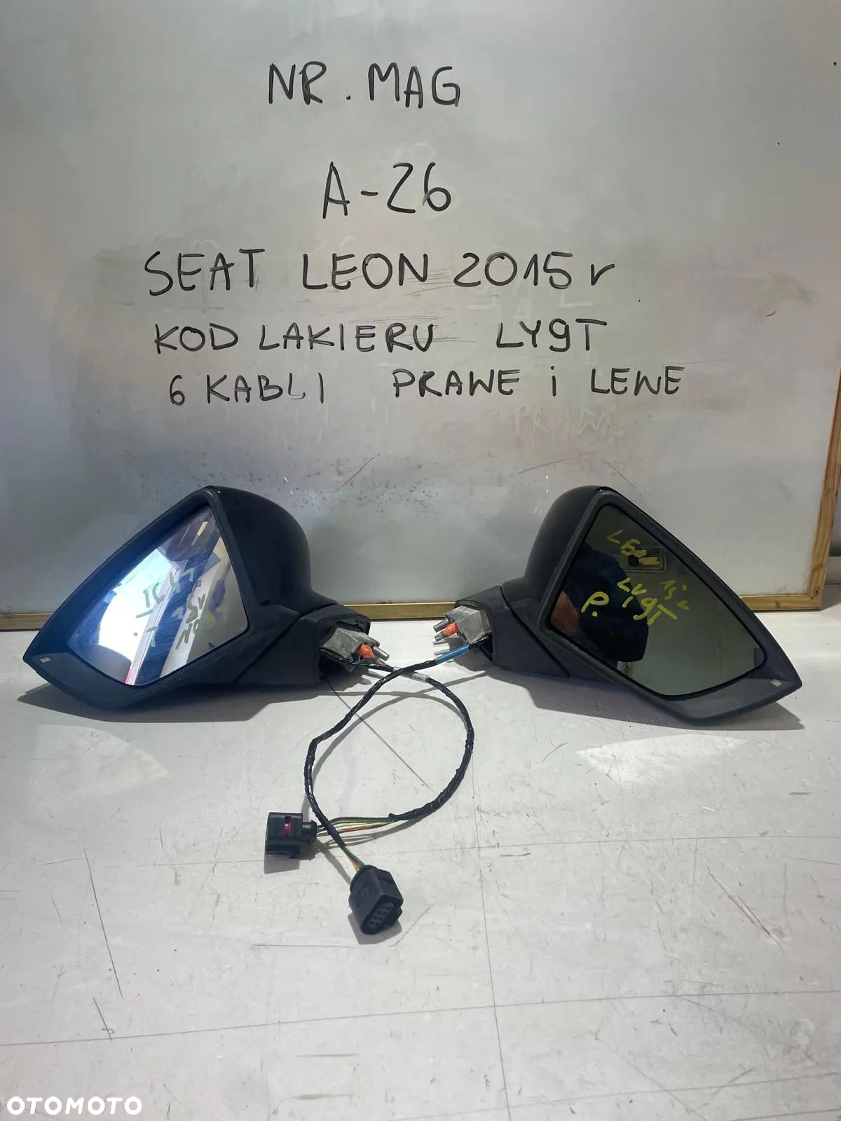 LUSTERKO LEWE LUB PRAWE SEAT LEON III 6 KABLI LY9T - 1