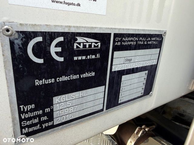 Volvo FL 250 4x2 NTM 12,5m3 Euro 6 - 7