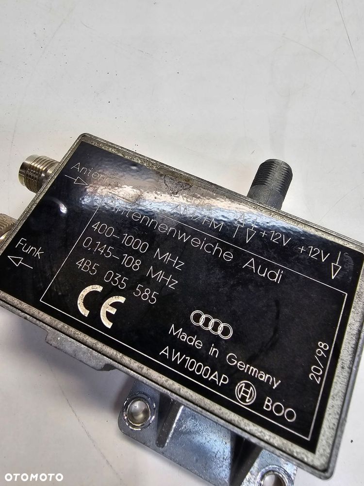 WZMACNIACZ ANTENOWY AUDI A6 C5 A4 B5 4B5035585 - 3