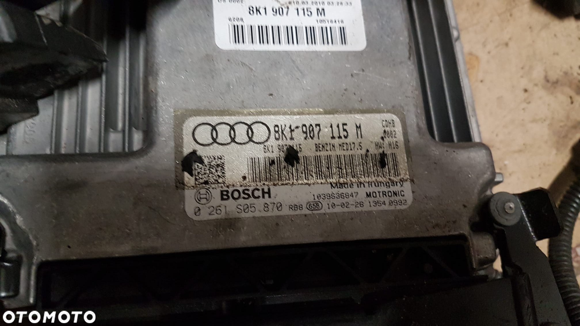 Wiązka Silnika Z Komputerem Audi A4 B8 1.8TFSI 8K1907115M 8K1971072FE - 3