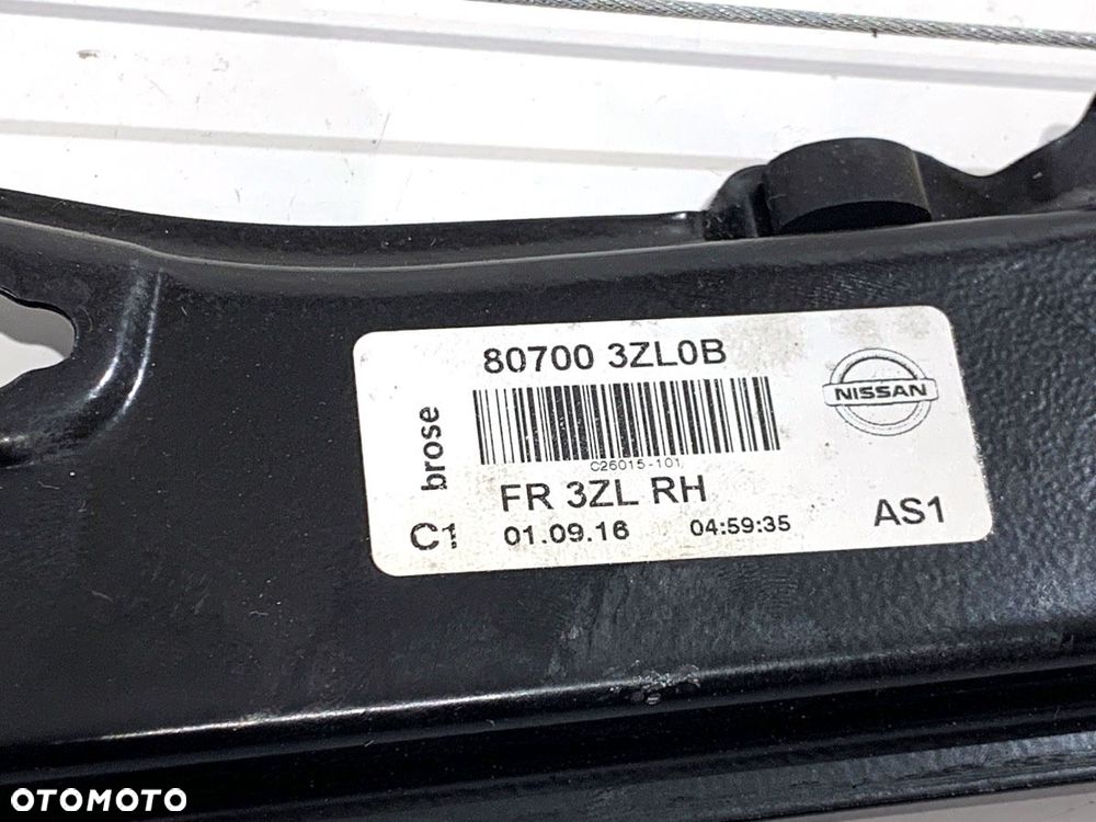 PODNOŚNIK SZYBY PRAWY PRZÓD  NISSAN PULSAR liftback (C13) 2012 - 2022 1.5 dCi 81 kW [110 KM] olej - 6