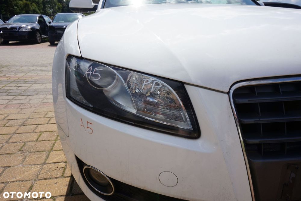 MASKA ZDERZAK BŁOTNIKI LAMPY A5 I 8T LY9C  AUDI 2007-2016 BIAŁY PRZÓD KOMPLETNY - 30
