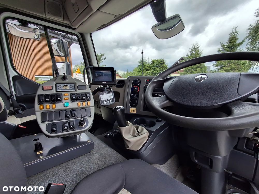 Renault Midlum 220 DXI Zamiatarka SEMAT Zoeller Johnston Szczotki L/R Obie Strony 2013r Napęd Hydrostat 36 tyś Kilometrów 3132 Mth Euro 5 Rura Do Liści Studzienek - 12