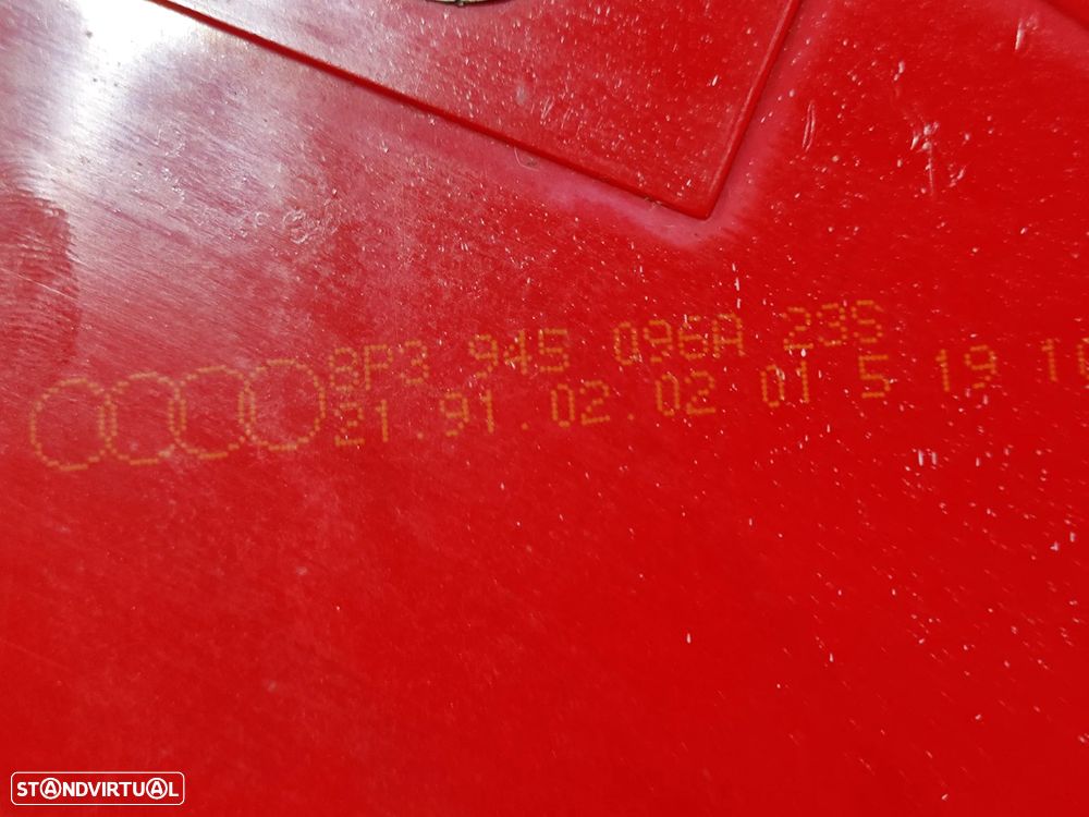 FAROLIM FAROLINS TRASEIRO TRÁS ESQUERDO DIREITO AUDI A3 8P 8P3 S-LINE RESTYLE FACELIFT 3 PORTAS 8P3945096A 8P3945095A - 8