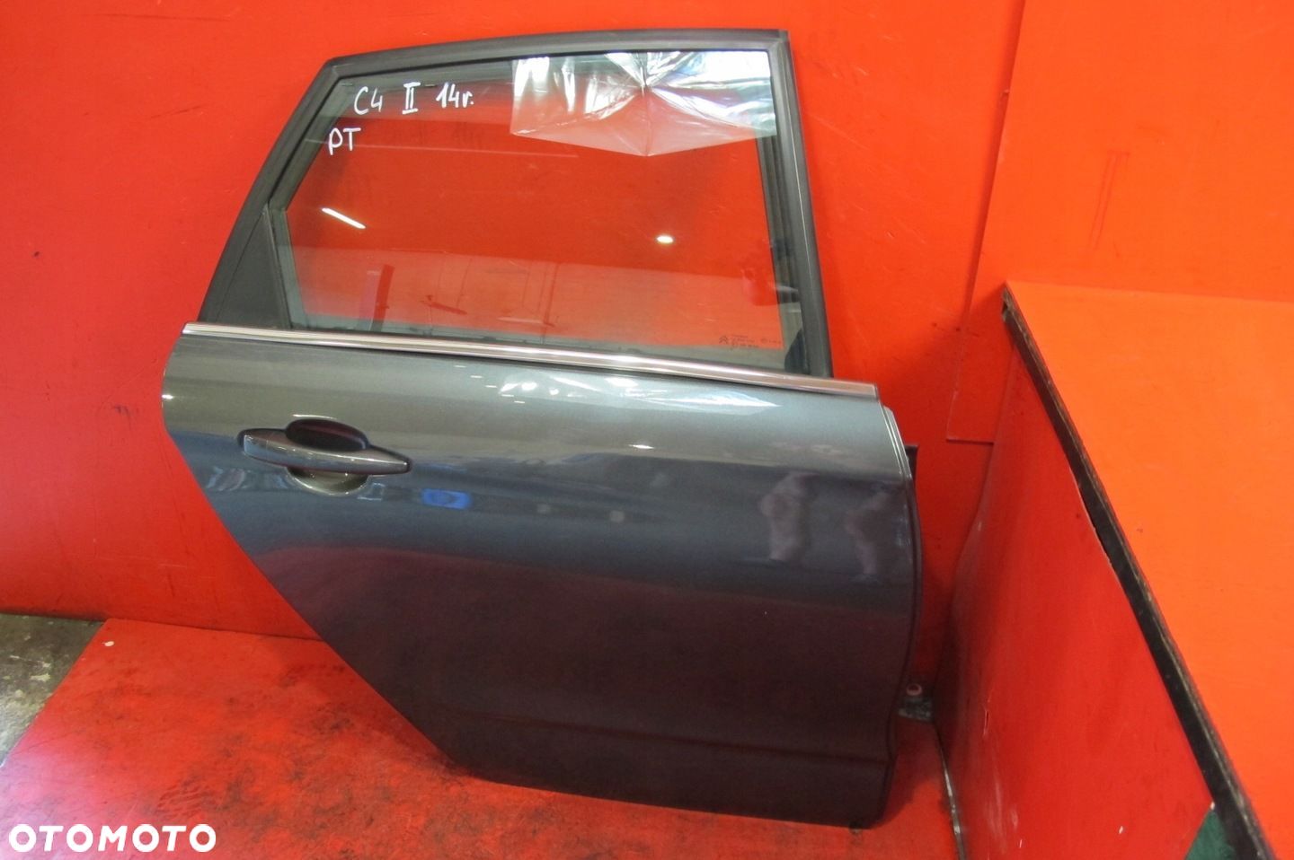 CITROEN C4 II 2 NC B7 DRZWI PRAWE TYŁ TYLNE KTP SZARE - 1
