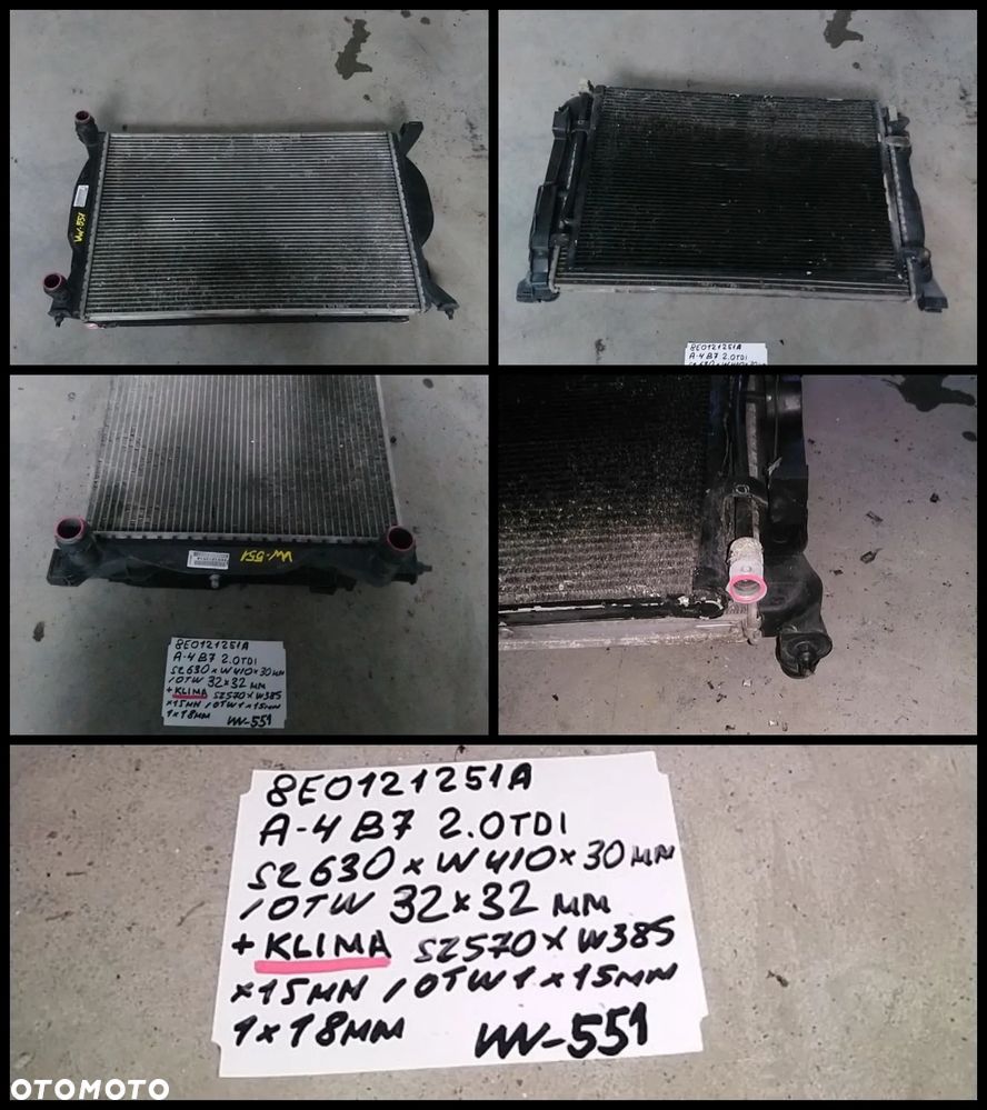 VW AUDI SEAT SKODA CHŁODNICA WODY AUKCJA NR1 - 38