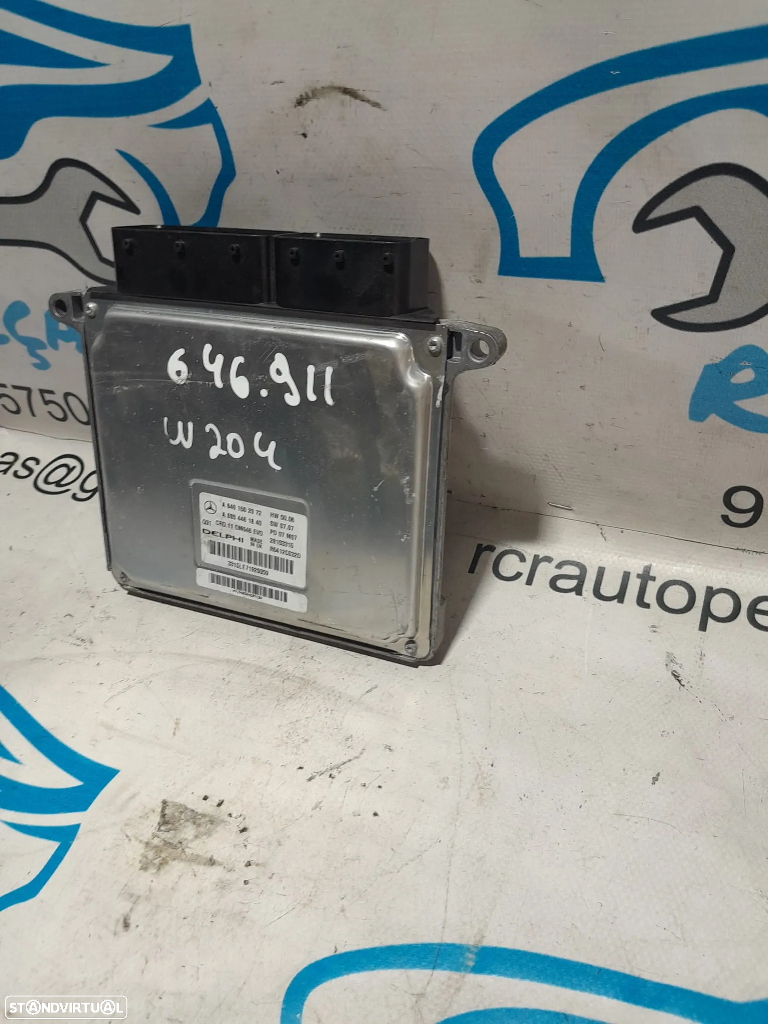 CENTRALINA ECU MOTOR MERCEDES BENZ C W204 220 CDI 16V 170CV OM646811 646811 A6461502072 6461502072 - 4