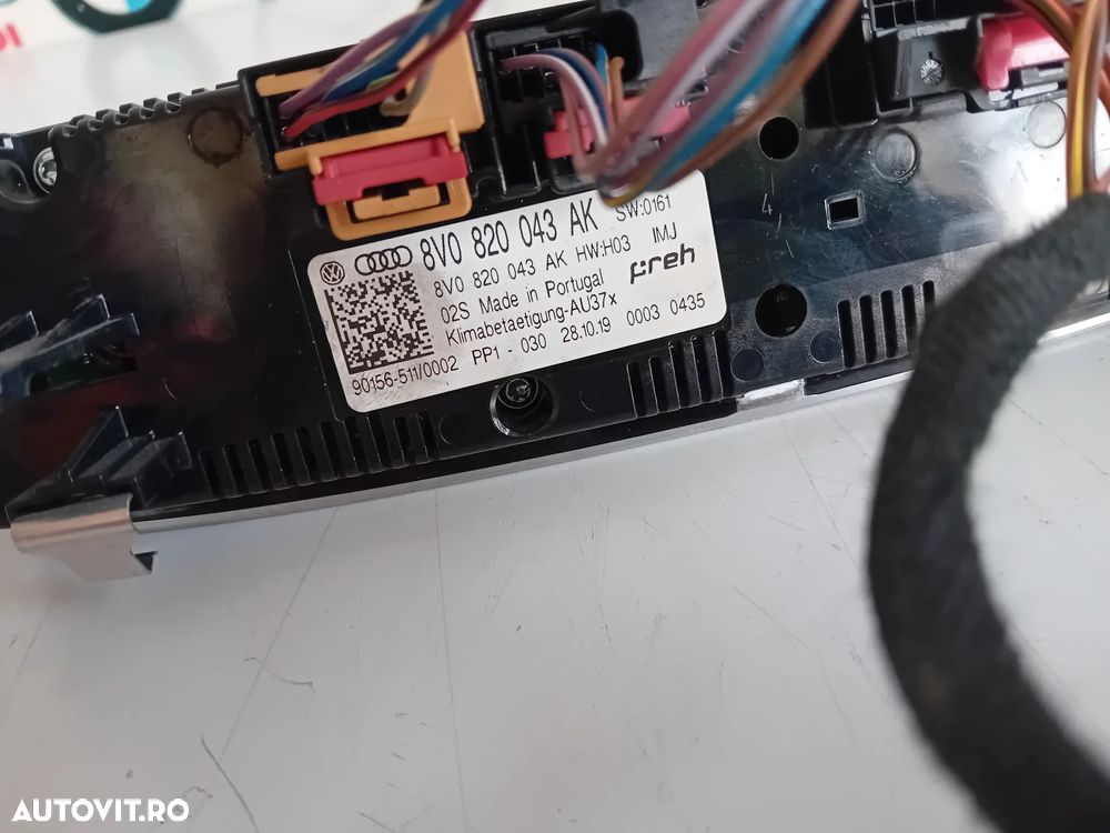 Panou Modul Climatronic Audi A3 8V 2013-2020 Cu Incalzire In Scaune Cod 8V0820043AK - 8