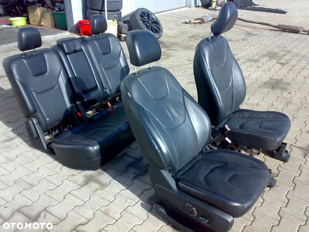 ford edge mk2 2015 - fotel fotele kanapa czarna skóra elektryczne grzane - 4