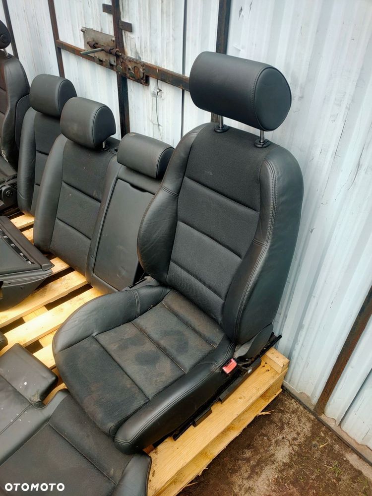 fotele kanapa audi a4 b6 speed s line pół skóra komplet - 8