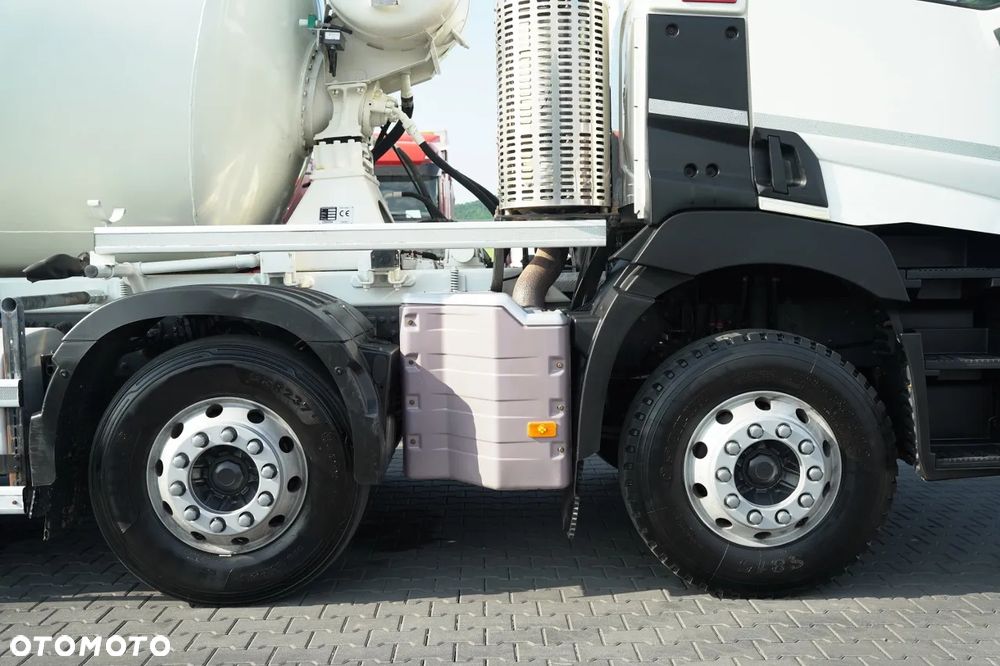 Renault C 430 XLOAD / 8X4 / BETONOMIESZARKA  / GRUSZKA 9.1 M3 / ALUFELGI / EURO 6 / - 21