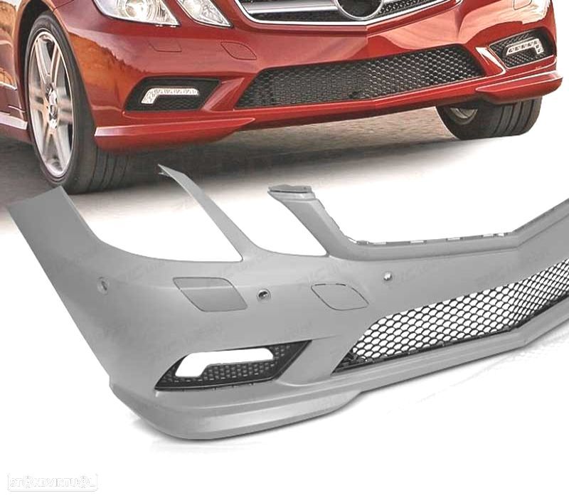 PARA-CHOQUES FRONTAL MERCEDES CLASE E C207 COUPE A207 CABRIO 09-13 LOOK AMG PDC - 1