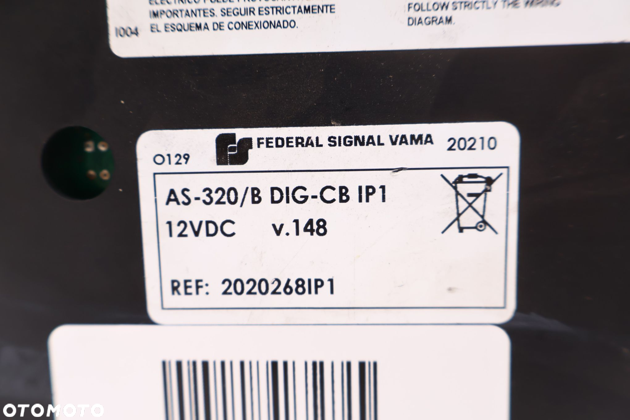 Federal Signal Vama SYRENA FEDERAL SIGNAL AS-320/A DIG-CB - 6