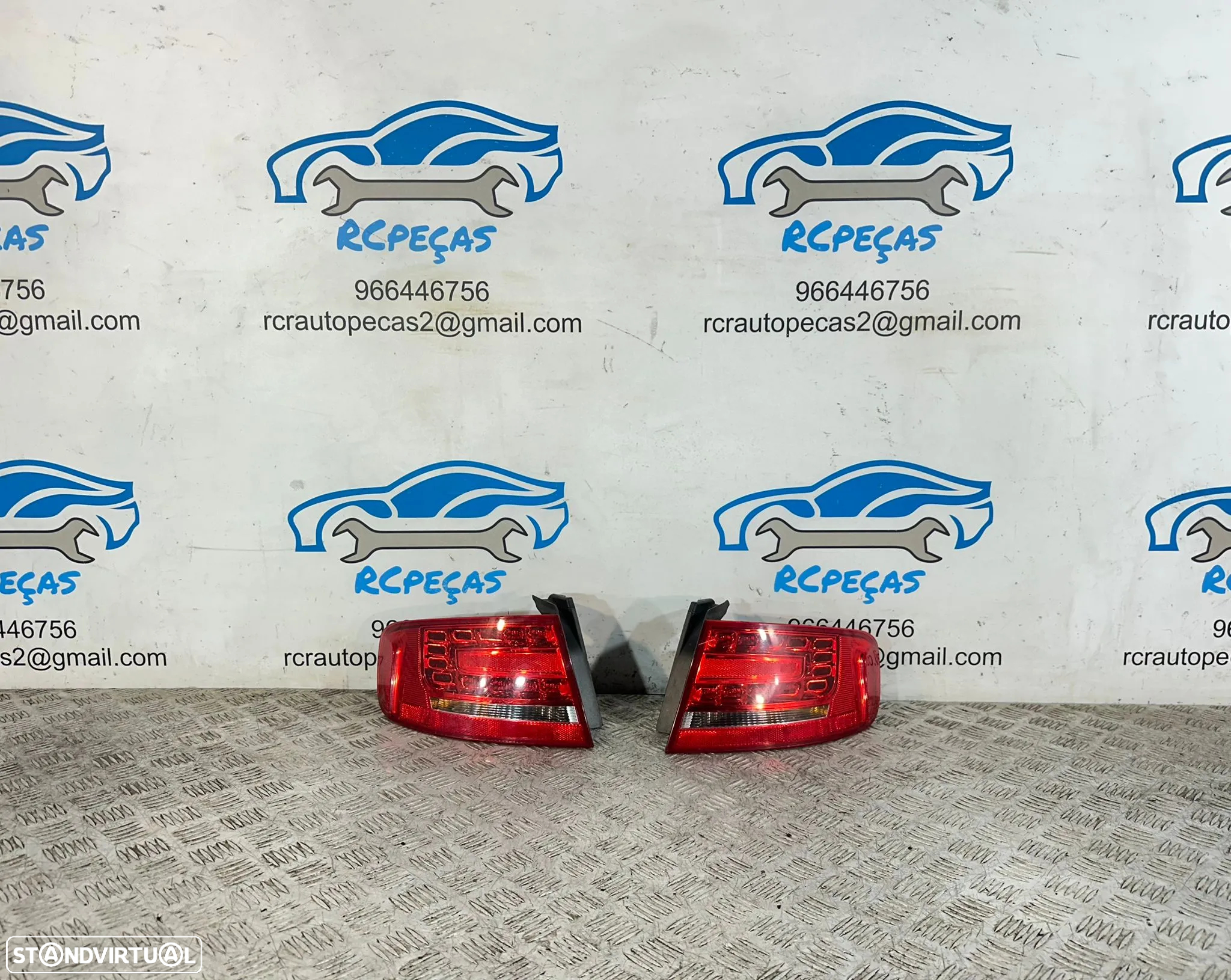 .Conjunto Farolins Led Originais Tras Traseiro Direito Esquerdo Audi A4 B8 Sedan F30 2008 - 2016 - 4