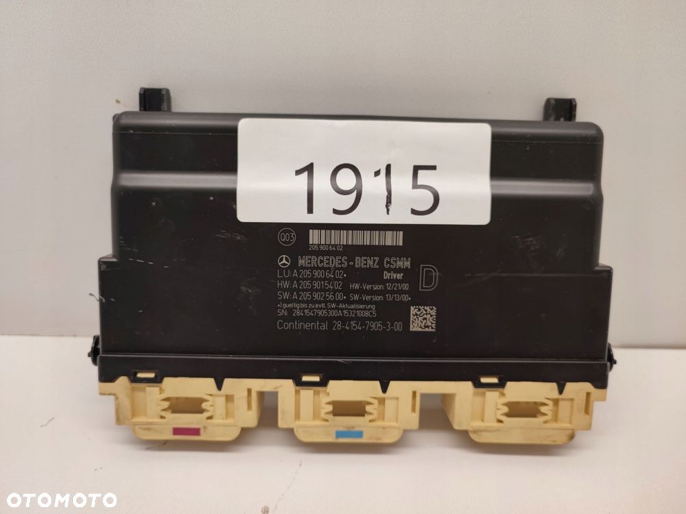 MERCEDES C W205 MODUŁ FOTELA STEROWNIK A2059006402 - 2