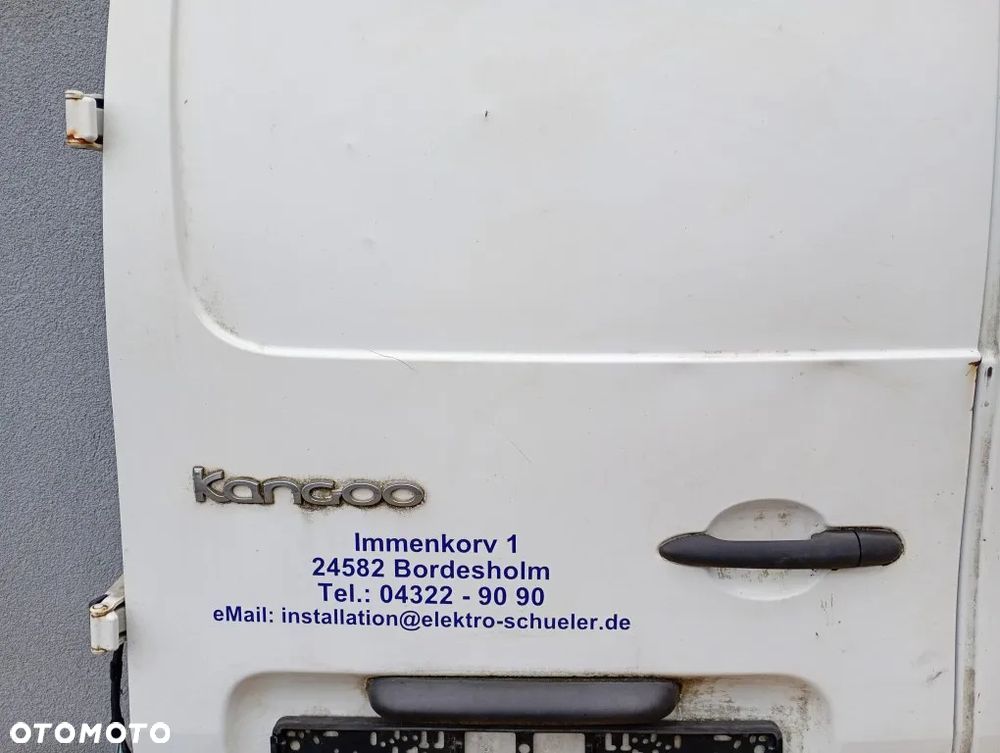 drzwi tylne lewe tył kompletne renault kangoo ii iii 2008-2021 białe - 3