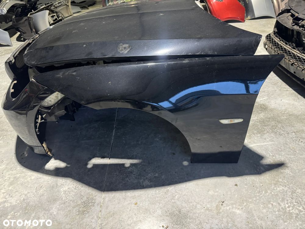 PRZÓD KOMPLETNY ZDERZAK MASKA PAS REFLEKTOR BMW E90 E91 LIFT BLACK SAPPHIRE - 4