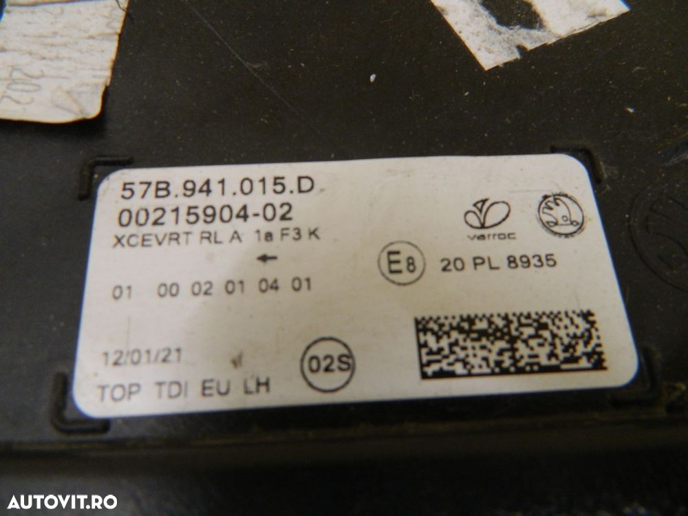 Far stanga Skoda Karoq FULL LED, 2017, 2018, 2019, 2020, 2021, cod origine 57B941016D. - 5