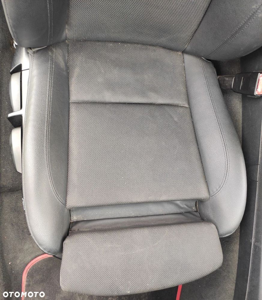 FOTEL PRAWY PRZÓD PRZEDNI BMW E81 E82 E88 SPORT EUROPA PÓŁSKÓRA GRZANY - 2