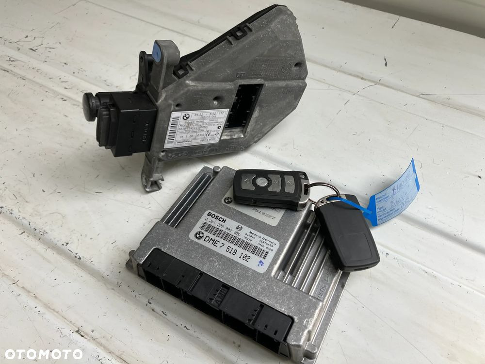 ZESTAW DO ODPALENIA BMW E65 745i N62 4.4 V8 STEROWNIK SILNIKA CAS DWA KLUCZYKI 7518102 0261209002 6921117 - 1