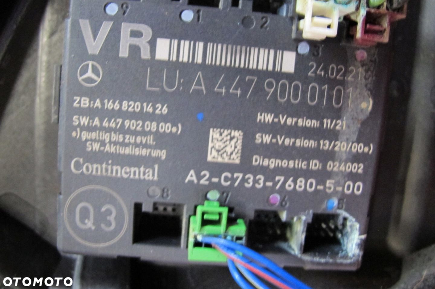 MERCEDES VITO 3 III W447 LIFT 447 SREBRNE DRZWI PRZÓD PRAWE 9744 - 12