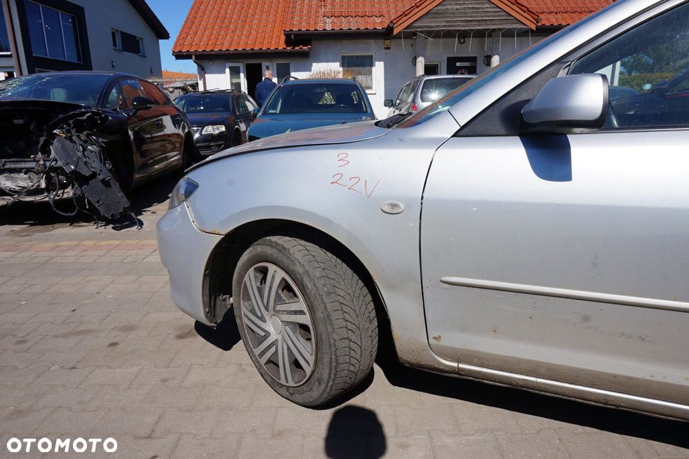 MASKA ZDERZAK BŁOTNIKI LAMPY 3 I BK 22V  MAZDA 2003-2006 SREBRNY PRZÓD KOMPLETNY - 10