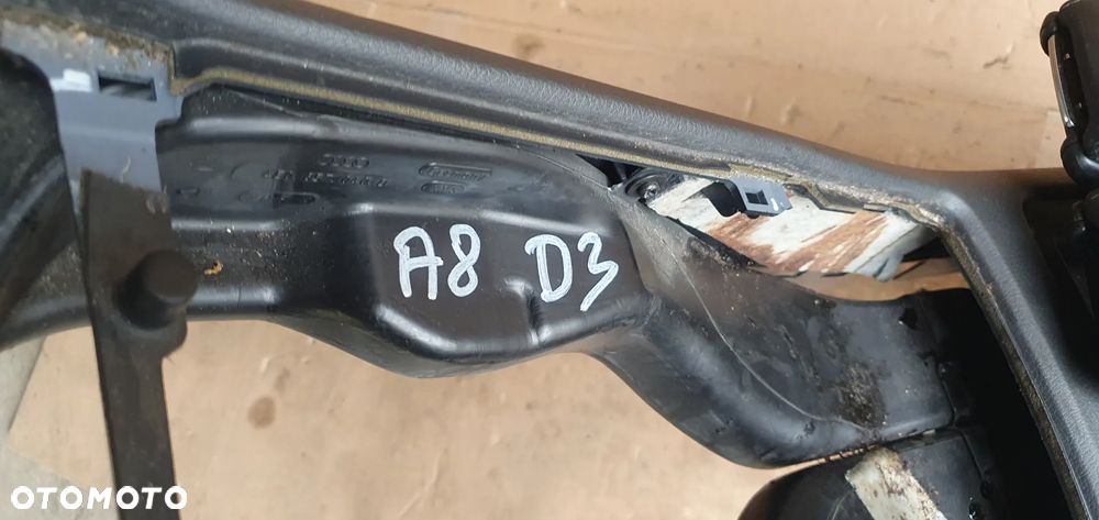 Tunel środkowy podłokietnik skóra skórzany telefon Audi A8 D3 4E0863241D 4E1035747 - 10