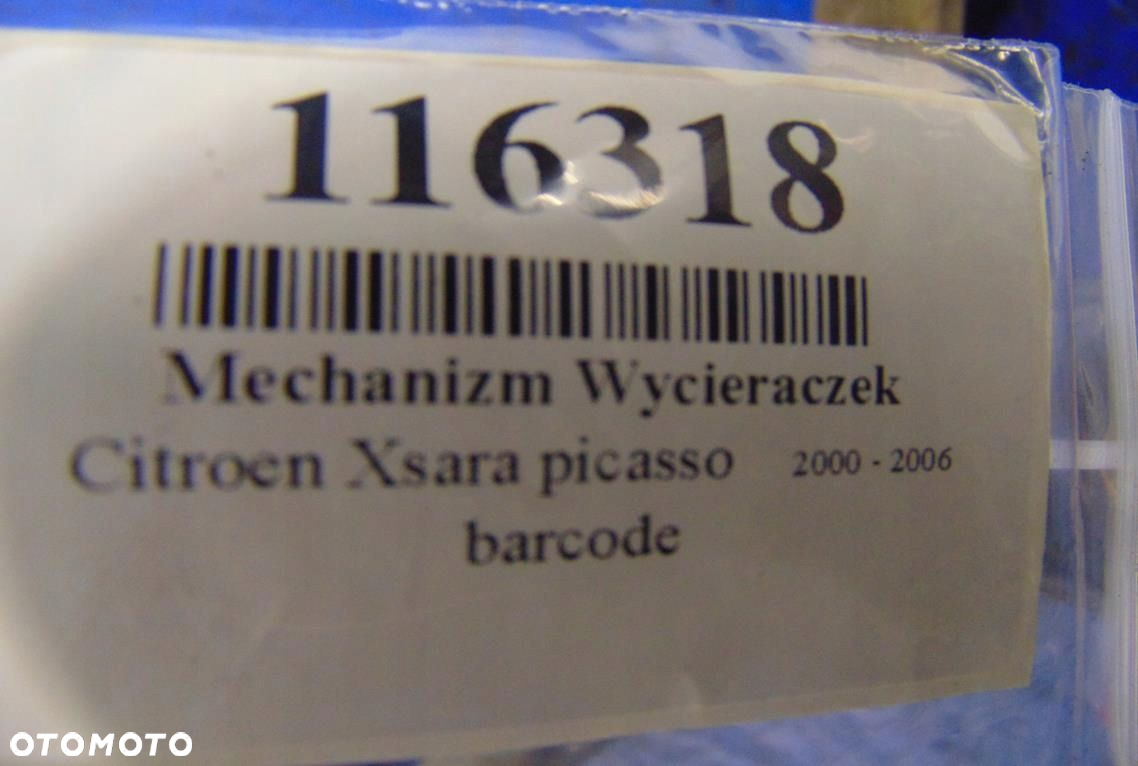 CITROEN XSARA PICASSO MECHANIZM WYCIERACZEK - 8