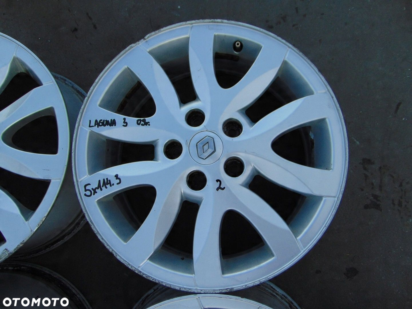RENAULT LAGUNA 3 III MEGANE III FELGI ALUMINIOWE 17 5x114.3 7J ET47 - 5