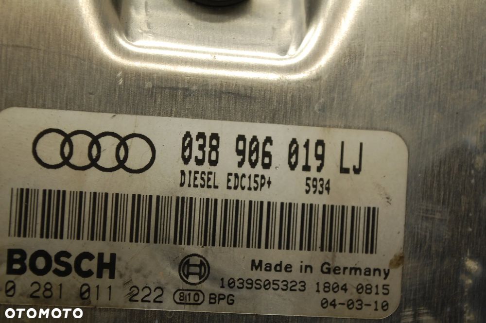 KOMPUTER STEROWNIK SILNIKA 038906019LJ AUDI A4 B6 1.9 TDI VW PASSAT B5 LIFT - 3