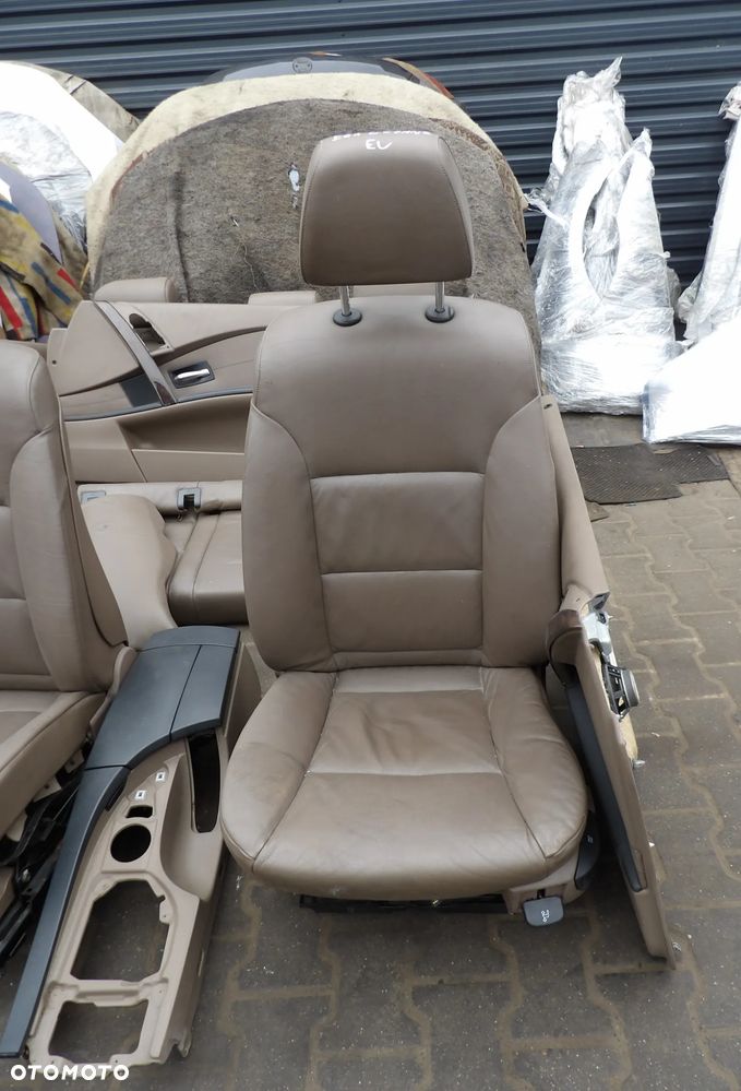 BMW - E61 - KOMPLET - FOTELE , KANAPA , BOCZKI , TUNEL ŚRODKOWY - OGRZEWANE - EUROPA - 3