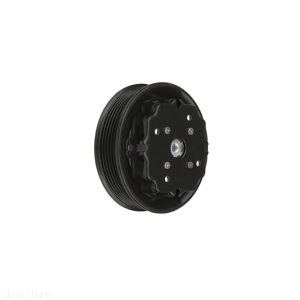 Cupla magnetica ambreiaj compresor A/C diametru 115 mm cu 6 caneluri, tip Denso 7SEU16C Mercedes Clasa C W203, Clasa CLK C209; Clasa CL C215; Clasa E W211, W220, Viano/Vito W639 2003-2014 motorizari 2, 0-5 - 1