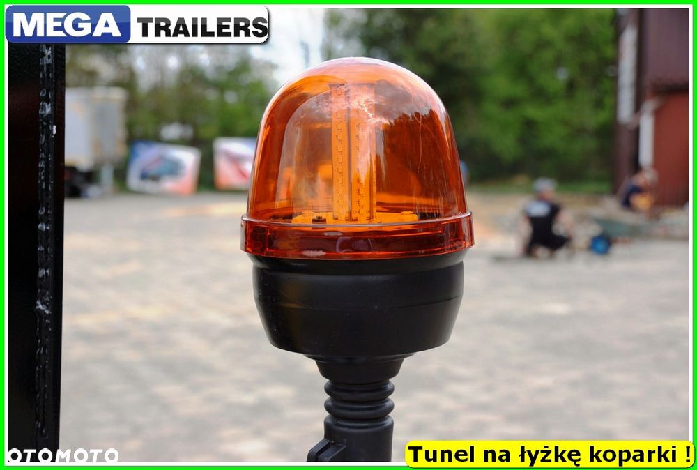 Mega Nisko podłoga 4 osie,  dł. 9,50 m, TUNEL na RAMIĘ KOPARKI !!! - 35