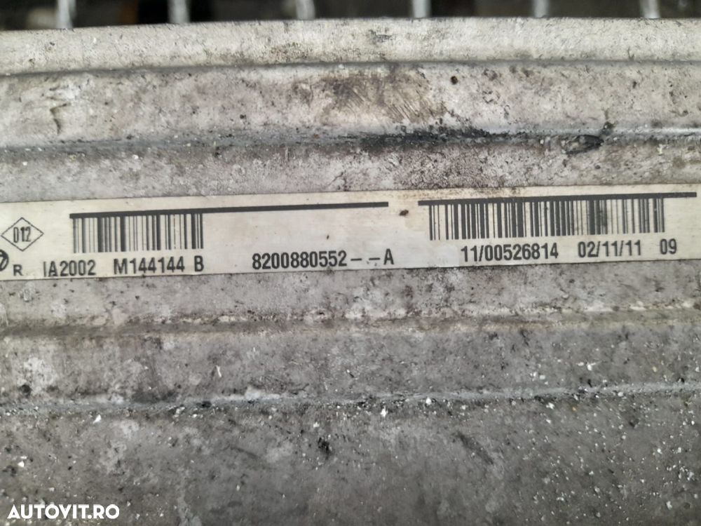 Radiator intercooler 8200880552 1.5 dci K9K898 Dacia Duster 1 [2010 - - 2