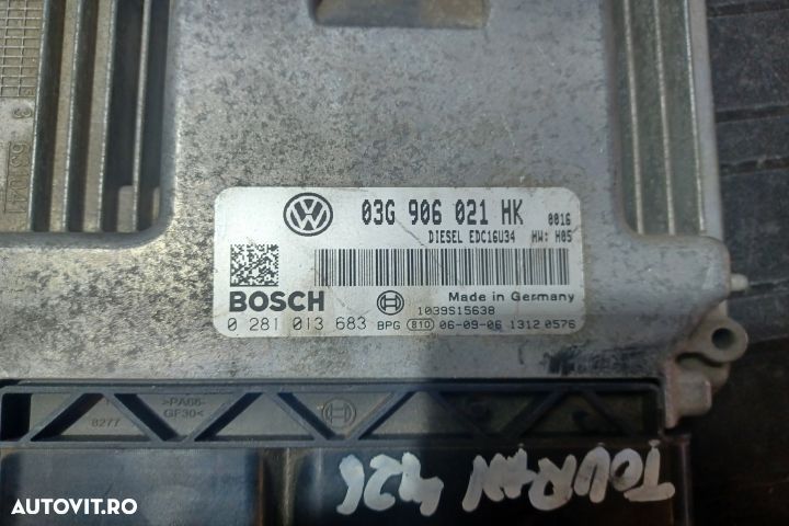 Calculator motor ECU 03G906021HK 0281013683 - 1.9 BLS  03G906021HK 02 - 3