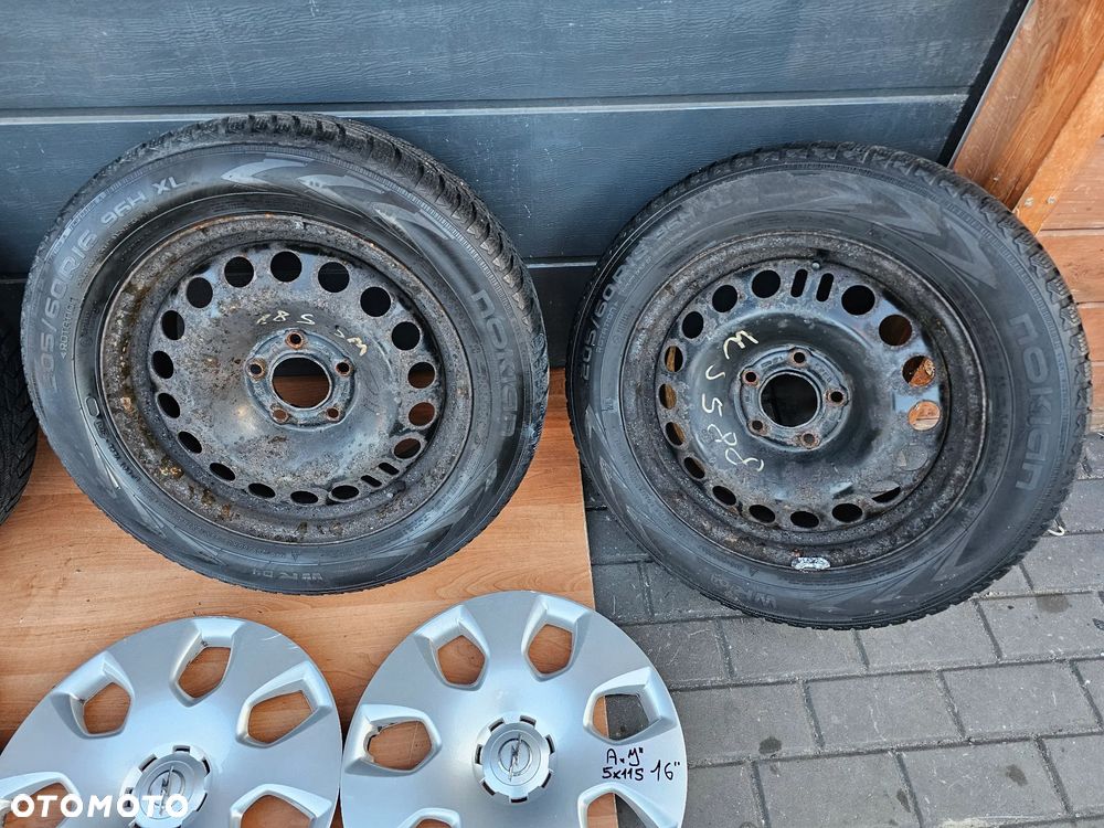 FELGI STALOWE OPONY ZIMOWE KOŁA KOŁPAKI OPEL ASTRA J K ZAFIRA C R 16 5x115 ET41 205/60/16 - 3