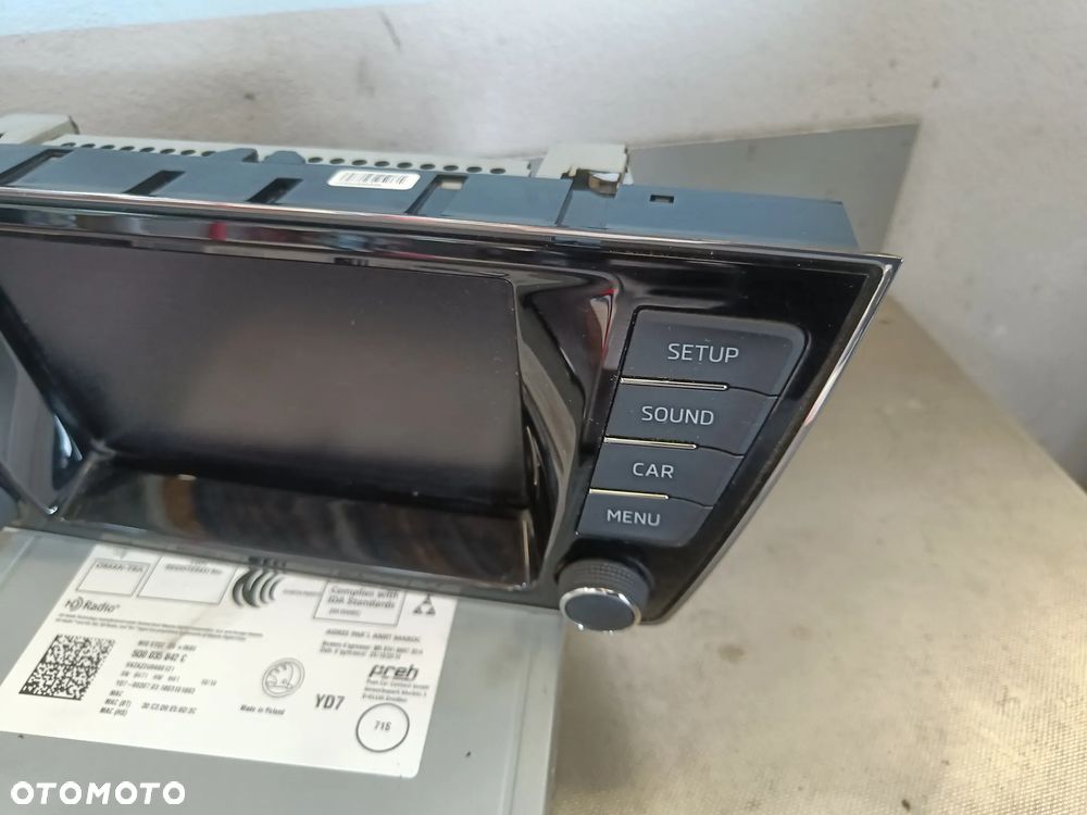 Radio Skoda Fabia 3 III Wyświetlacz Jednostka Czytnik 5Q0035842C 6V0919604B - 7