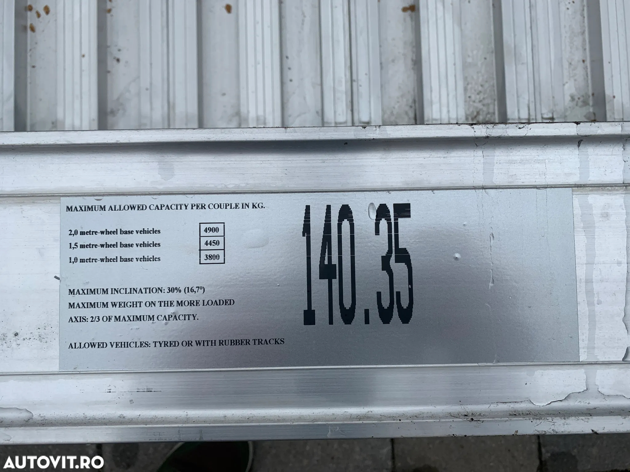Rampe Aluminiu Cu lungima de 3.5 M - 5