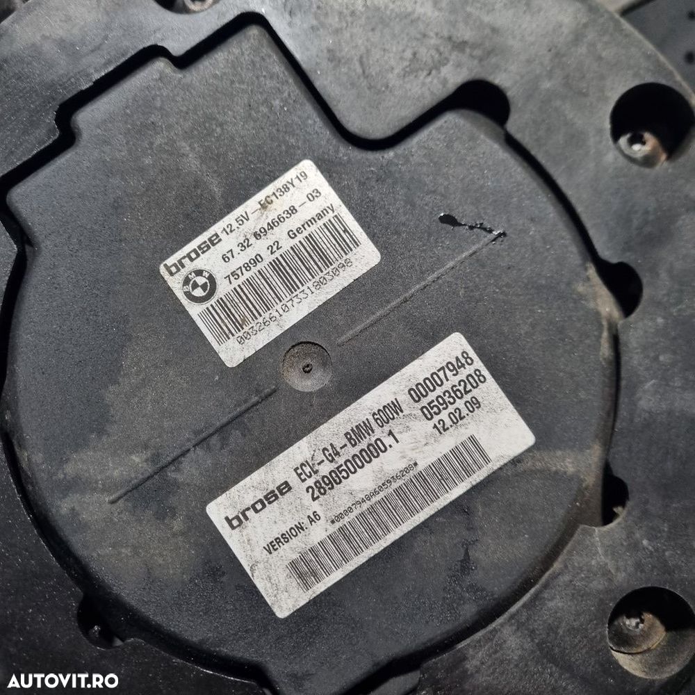 Electroventilator BMW X3 E83 Facelift 2.0 D 2006 - 2010 177CP Automata (1402) Diesel ... - 3