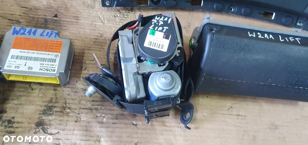 Konsola AIRBAG pasy poduszki sensor Mercedes E-Klasa W211 Lift - 7
