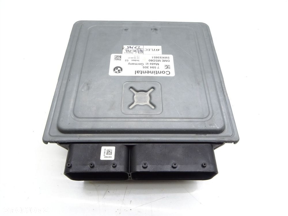 Sterownik silnika komputer moduł n53 7594305 bmw 325i e93 cabrio 3.0 - 3