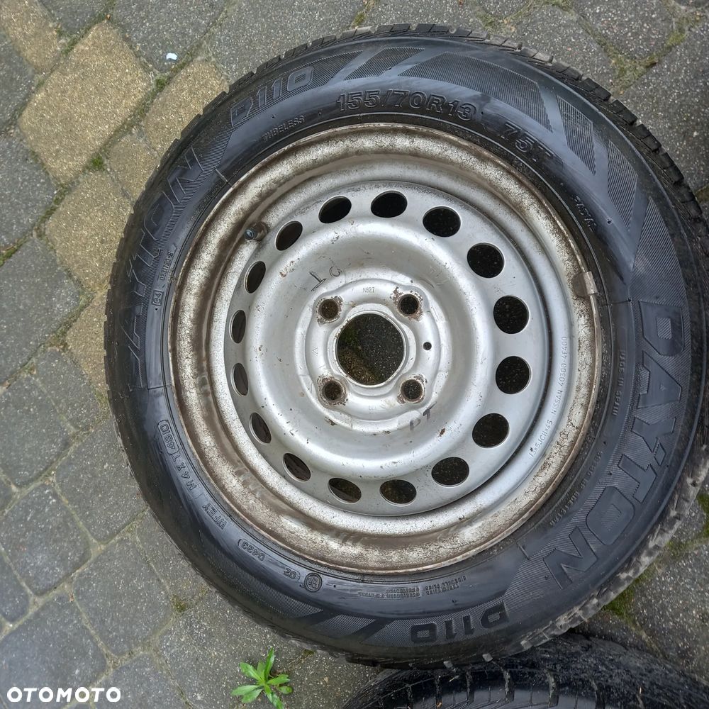 opona opony 13/70/155 dayton d110  felga koło nissan micra k11 k12 4x10 et 45  13x5jchx45 40-300 -4f-400 - 16