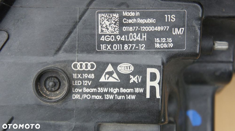 PRZEDNIA PRAWA LAMPA AUDI A6 4G0 LIFT FULL LED - 11