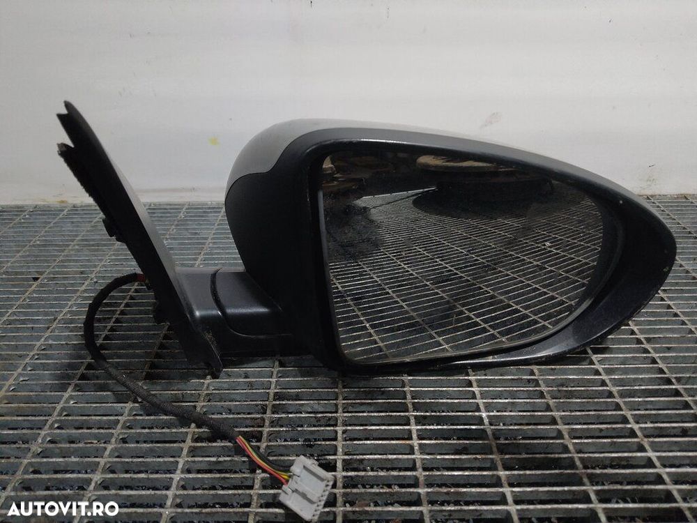 Oglinda dreapta Nissan Qashqai 2008 - 2010 4 Usi Platinum Silver Ky0 (1447) Cu rabatare ... - 3
